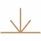 Ekena Millwork Saratoga Timber Gable Bracket, Western Red Cedar, 108"W x 68"H x 1 1/2"D x 3 1/2"F, 15/12 Pitch GBW108X68X0204SAR00SWR - alternate 1